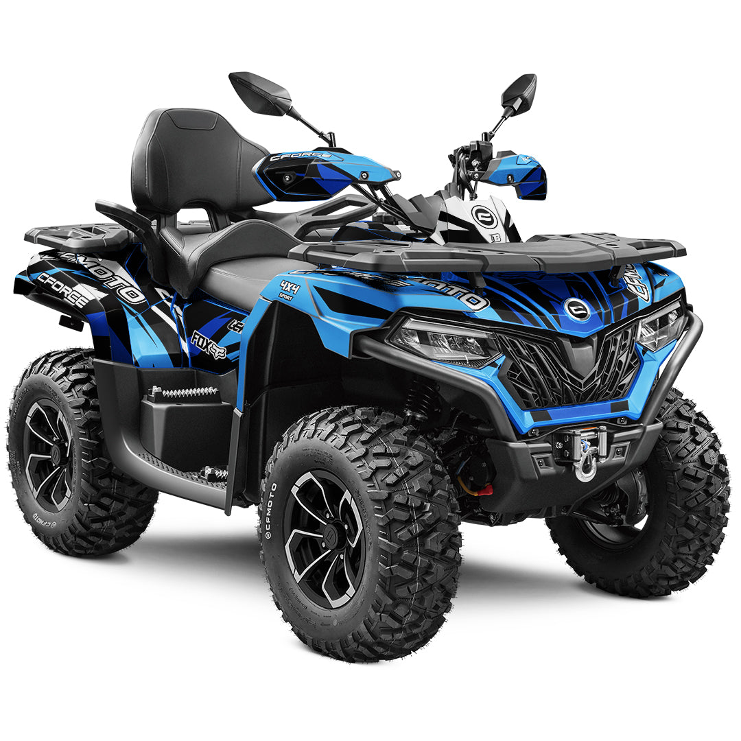 CFMOTO CFORCE 625 FULL GRAPHICS KIT ''RAVED BLUE'' DESIGN