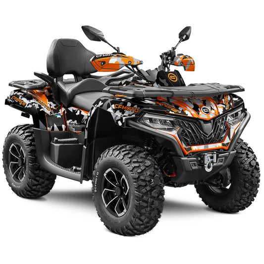 CFMOTO CFORCE 625 FULL GRAPHICS KIT ''CAMO ORANGE'' DESIGN