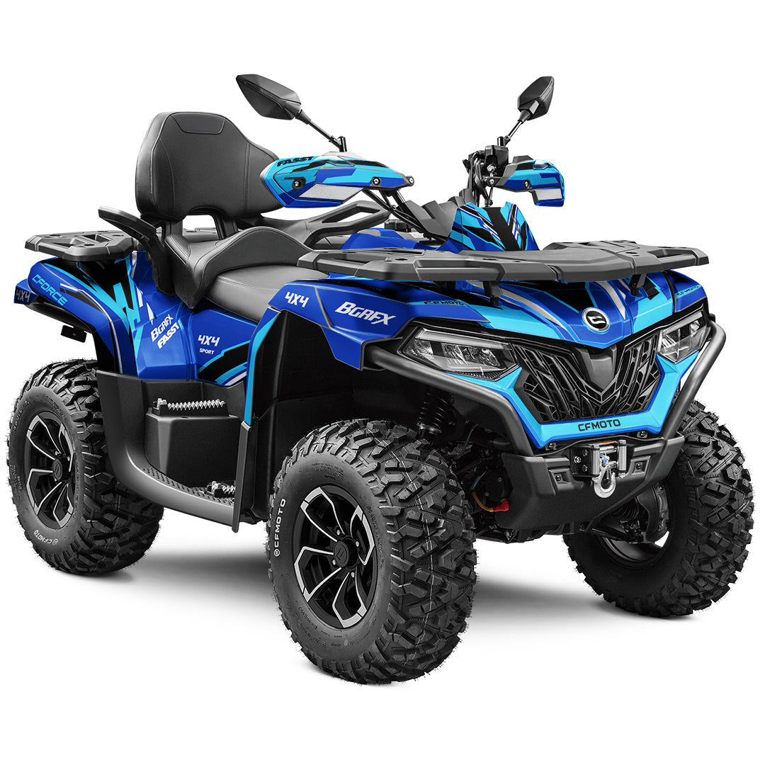 CFMOTO CFORCE 625 FULL GRAPHICS KIT ''TANTRUM BLUE'' DESIGN