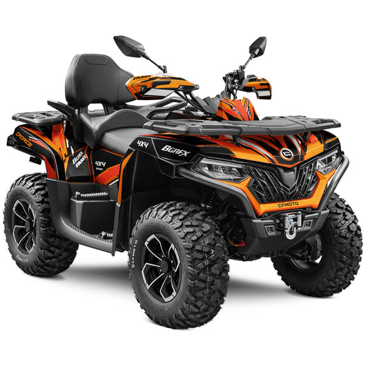 CFMOTO CFORCE 625 FULL GRAPHICS KIT ''TANTRUM ORANGE'' DESIGN