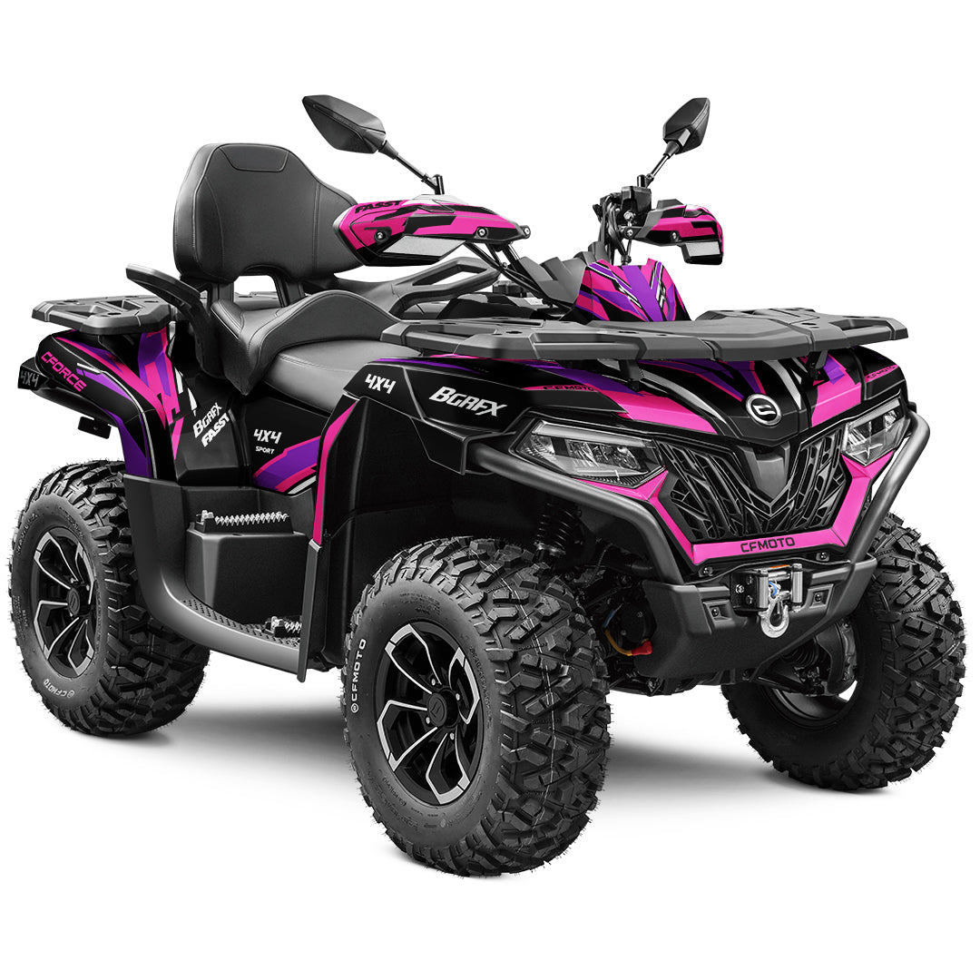 CFMOTO CFORCE 625 FULL GRAPHICS KIT ''TANTRUM PINK'' DESIGN