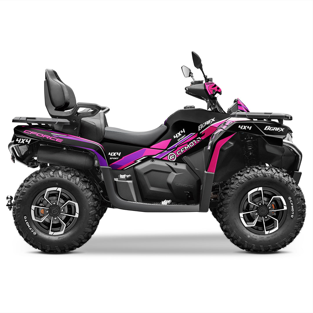 CFMOTO CFORCE 625 FULL GRAPHICS KIT ''TANTRUM PINK'' DESIGN