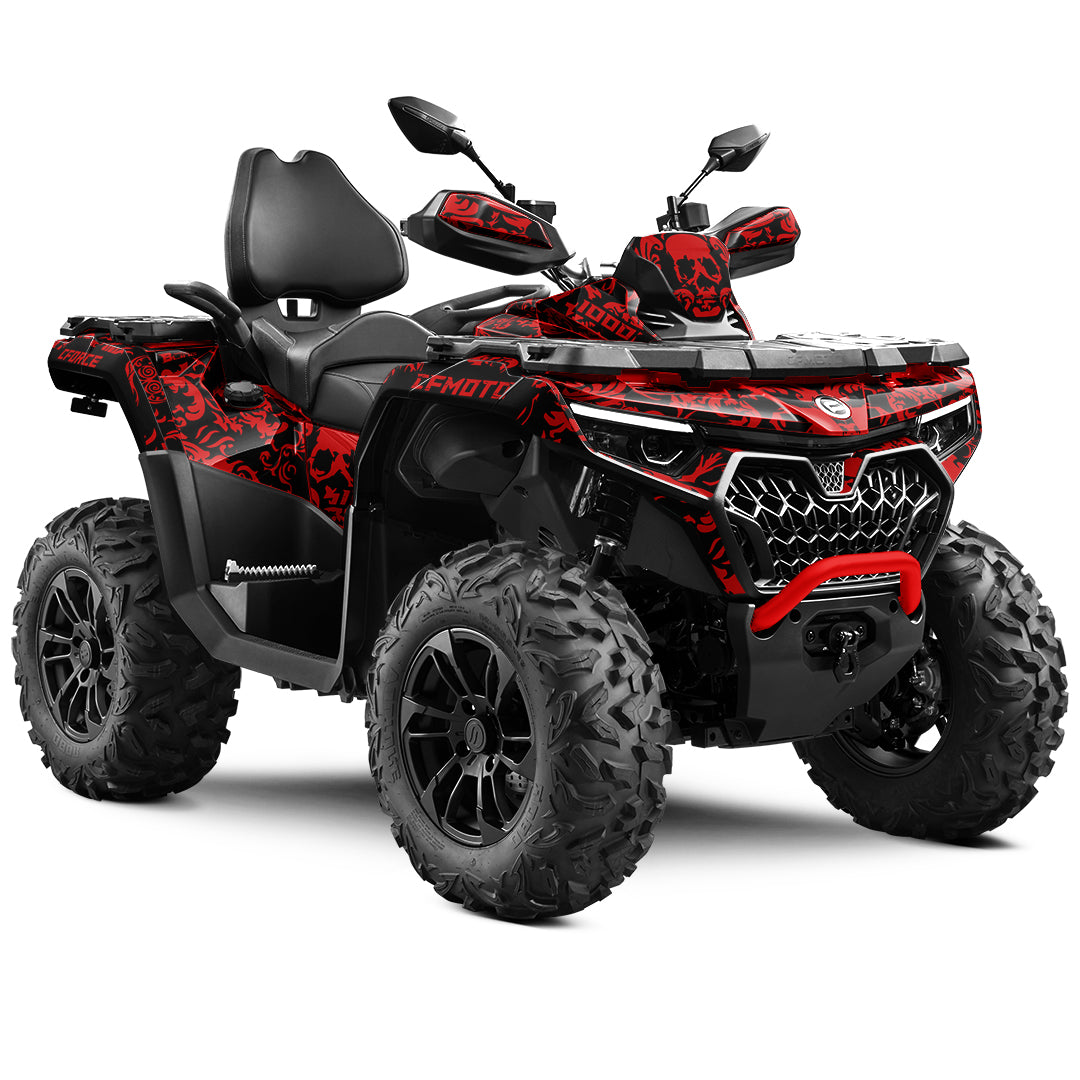 CFMOTO CFORCE G3 FULL GRAPHICS KIT ''FEAR RED'' DESIGN