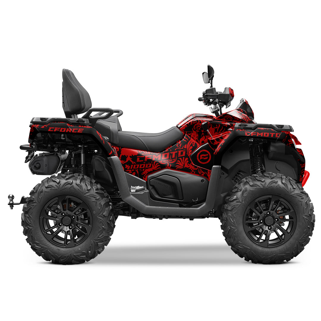 CFMOTO CFORCE G3 FULL GRAPHICS KIT ''FEAR RED'' DESIGN