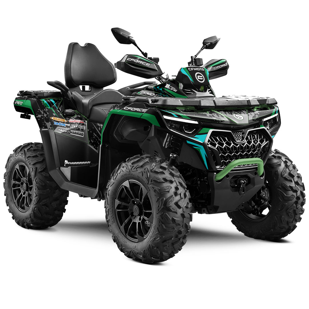 CFMOTO CFORCE G3 FULL GRAPHICS KIT ''SPLASHED GREEN'' DESIGN