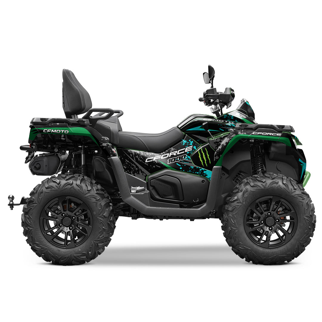 CFMOTO CFORCE G3 FULL GRAPHICS KIT ''SPLASHED GREEN'' DESIGN