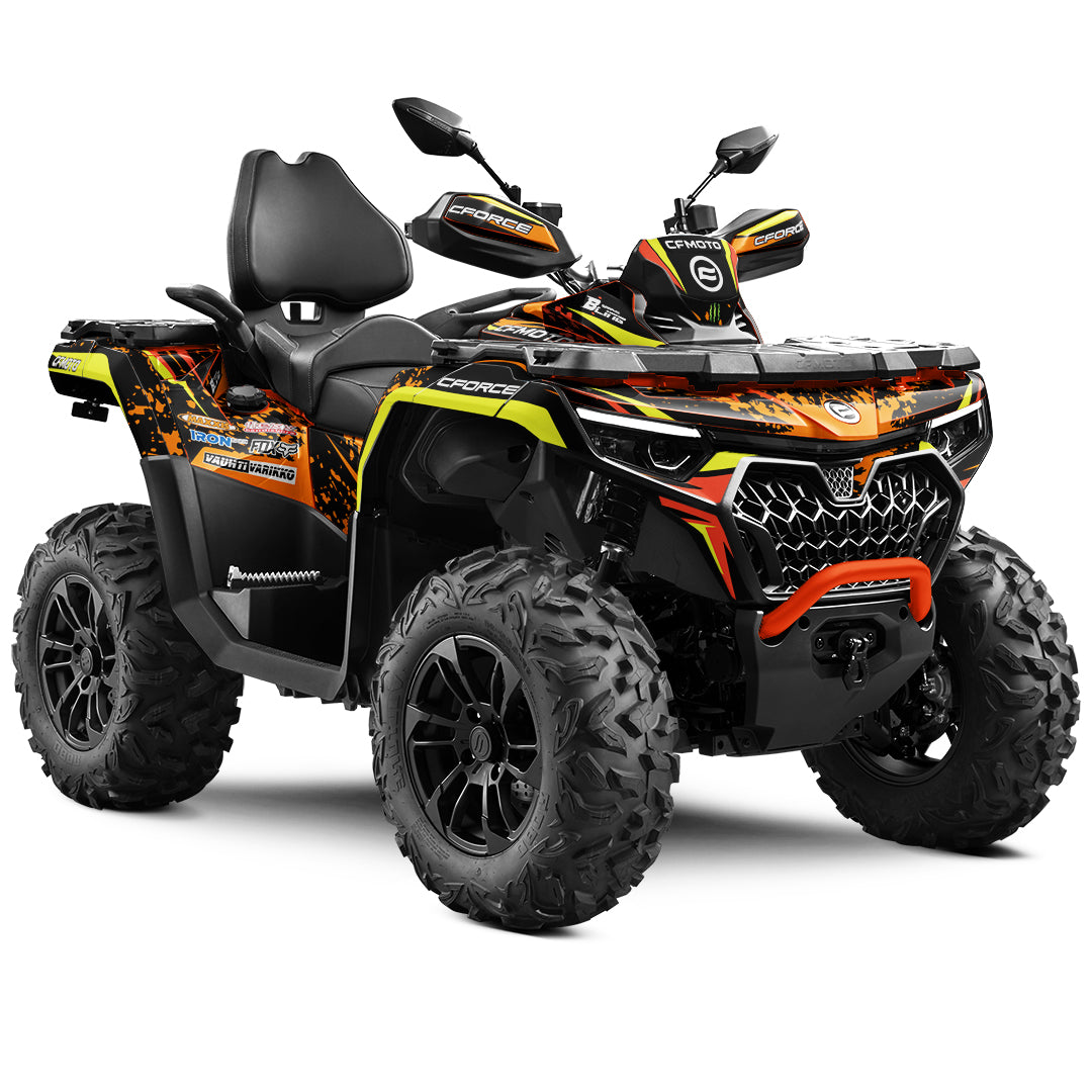 CFMOTO CFORCE G3 FULL GRAPHICS KIT ''SPLASHED ORANGE'' DESIGN
