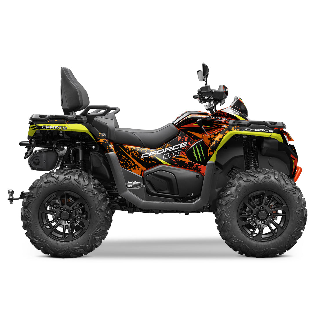 CFMOTO CFORCE G3 FULL GRAPHICS KIT ''SPLASHED ORANGE'' DESIGN