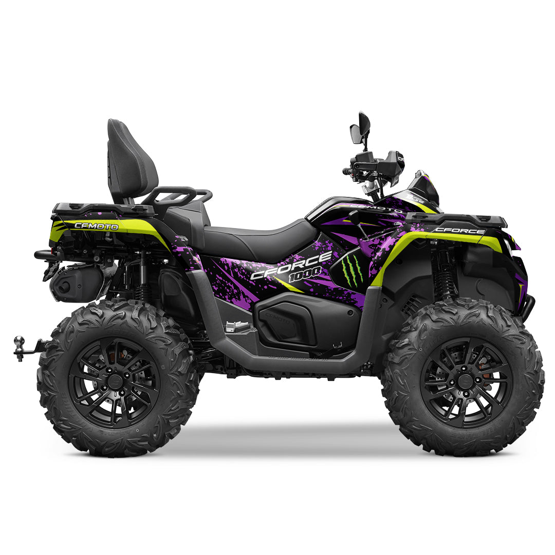 CFMOTO CFORCE G3 FULL GRAPHICS KIT ''SPLASHED PURPLE'' DESIGN