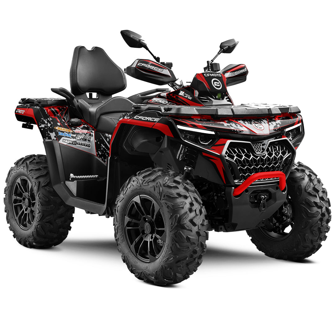 CFMOTO CFORCE G3 FULL GRAPHICS KIT ''SPLASHED RED'' DESIGN
