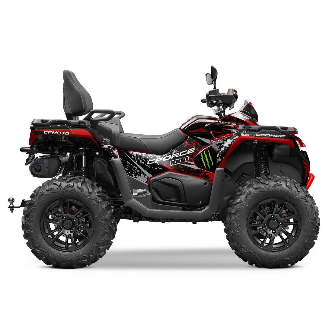 CFMOTO CFORCE G3 FULL GRAPHICS KIT ''SPLASHED RED'' DESIGN