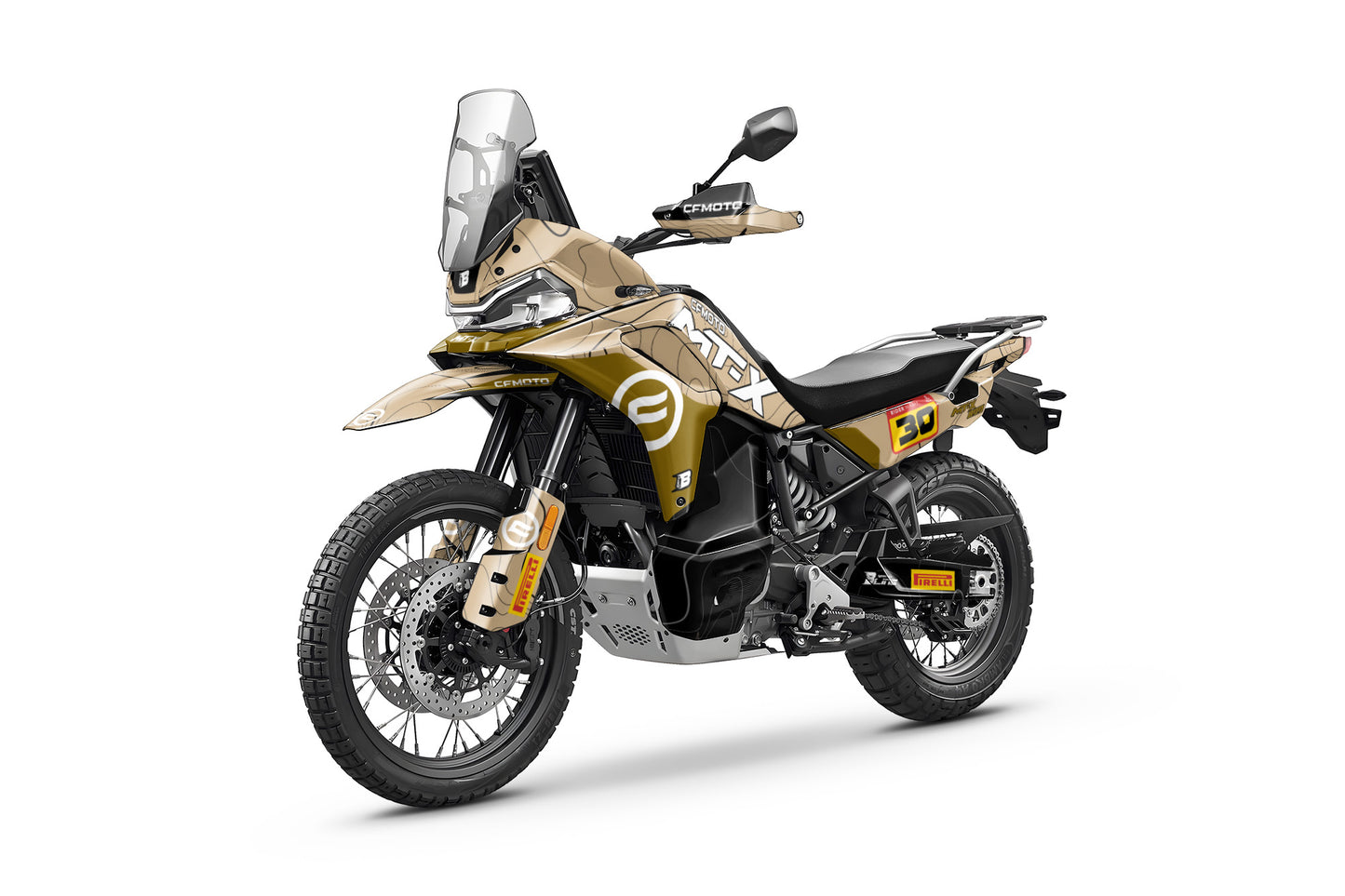 CF MOTO MT-X 800-1000 FULL GRAPHICS KIT ''TOPOGRAPH SAND'' DESIGN