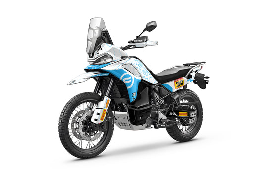 CF MOTO MT-X 800-1000 FULL GRAPHICS KIT ''TOPOGRAPH WHITE'' DESIGN