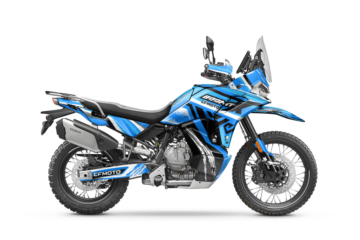 CF MOTO MT-X 800-1000 FULL GRAPHICS KIT ''TRANCED BLUE'' DESIGN