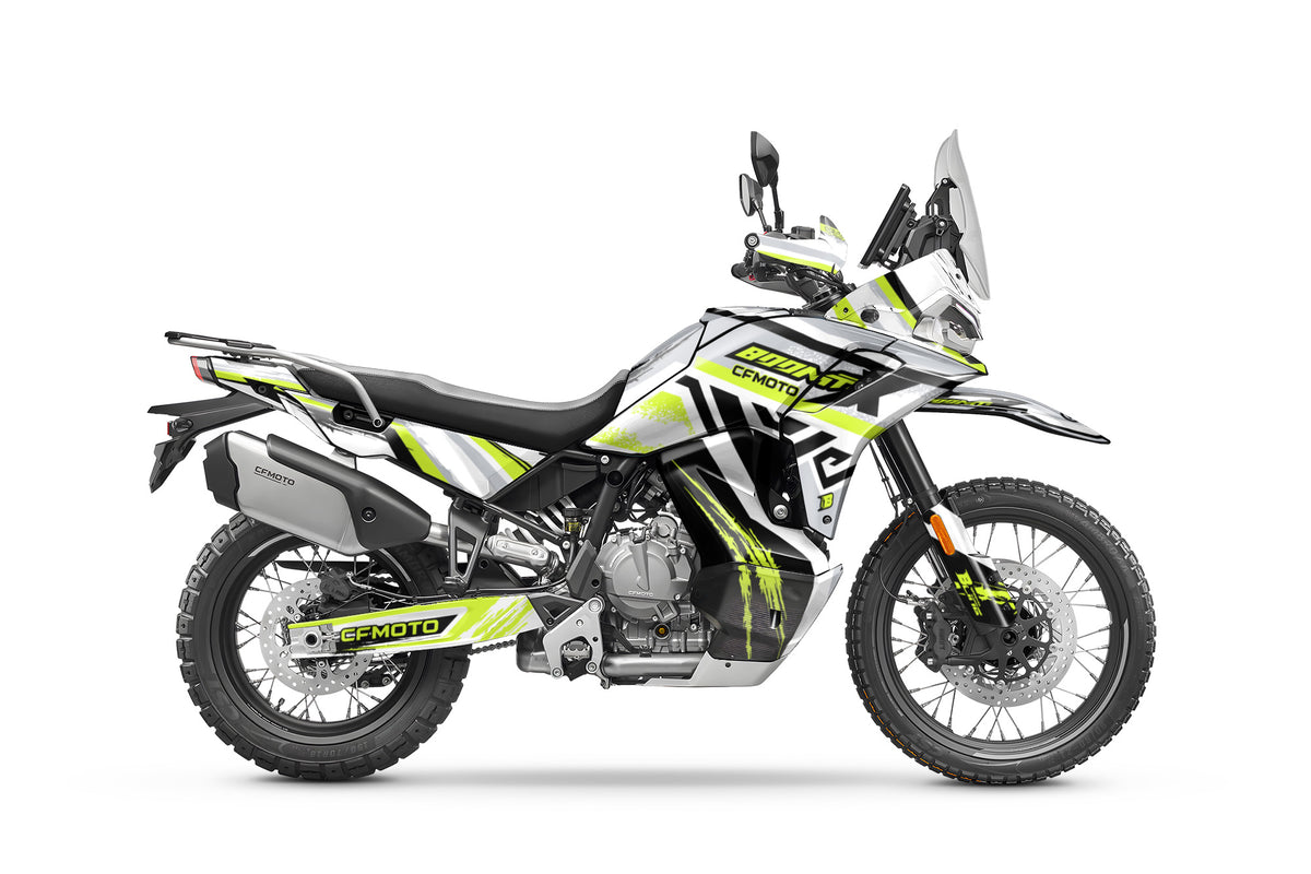 CF MOTO MT-X 800-1000 FULL GRAPHICS KIT ''TRANCED WHITE'' DESIGN