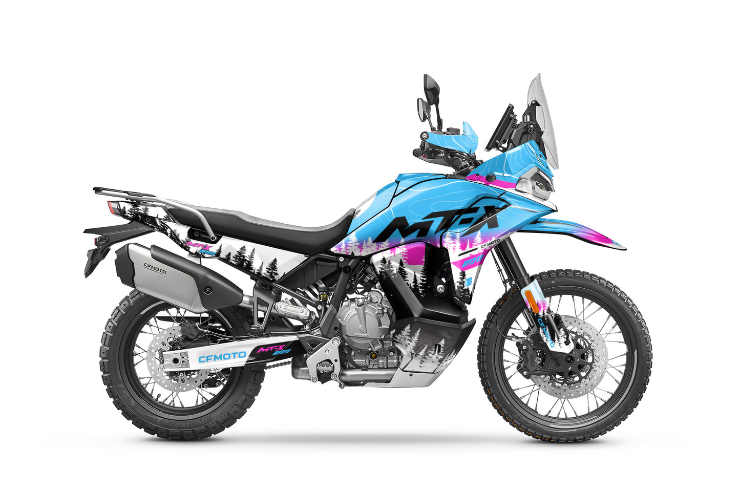 CF MOTO MT-X 800-1000 FULL GRAPHICS KIT ''ADVENTURE BLUE'' DESIGN