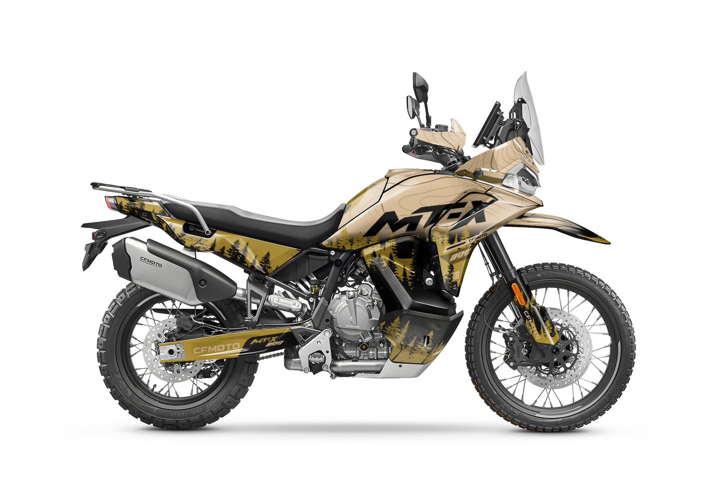 CF MOTO MT-X 800-1000 FULL GRAPHICS KIT ''ADVENTURE SAND'' DESIGN