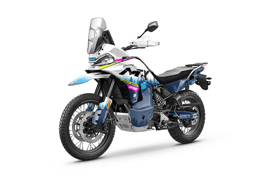 CF MOTO MT-X 800-1000 FULL GRAPHICS KIT ''ADVENTURE WHITE'' DESIGN
