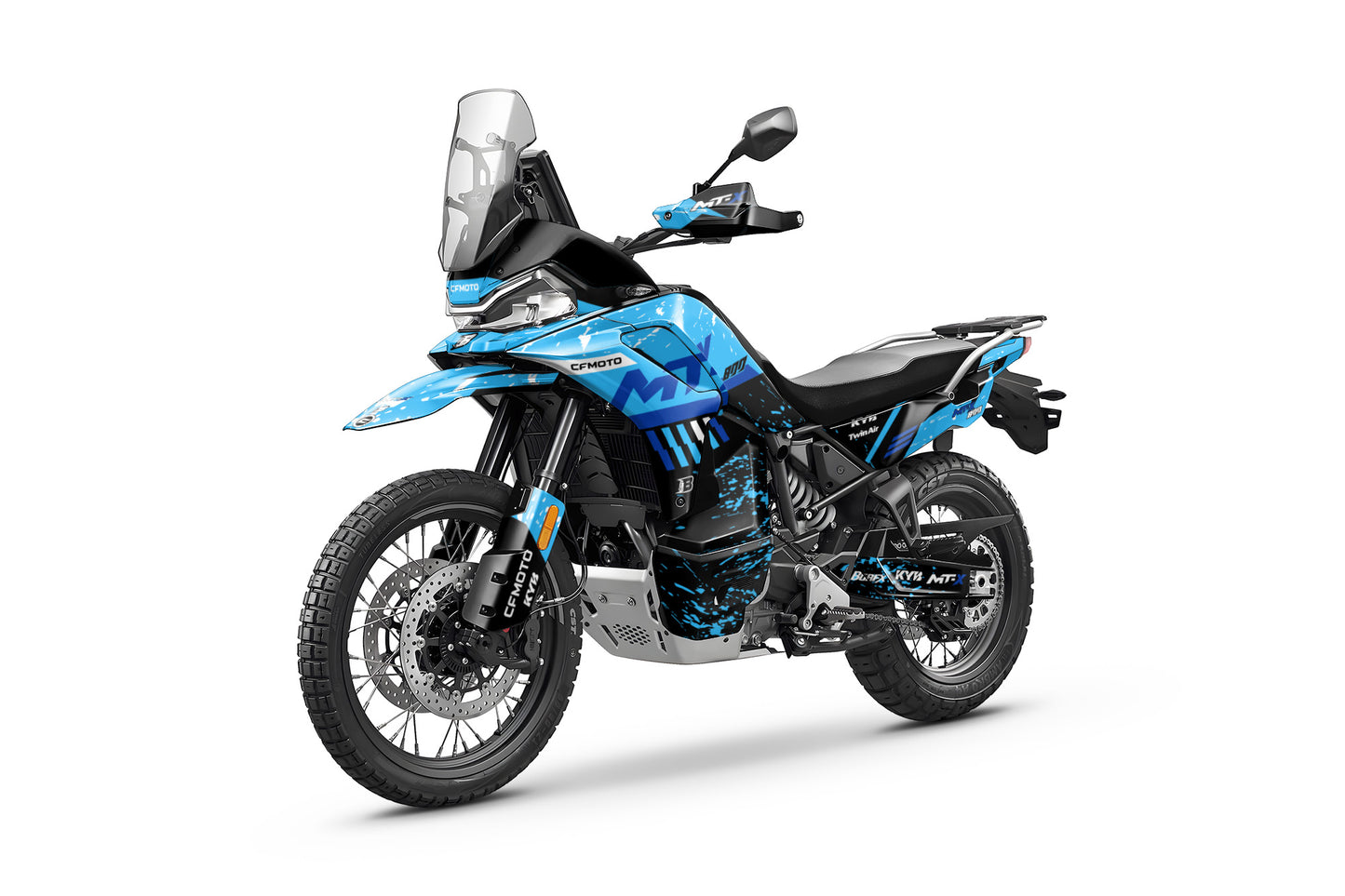 CF MOTO MT-X 800-1000 FULL GRAPHICS KIT ''DIRTED BLUE'' DESIGN