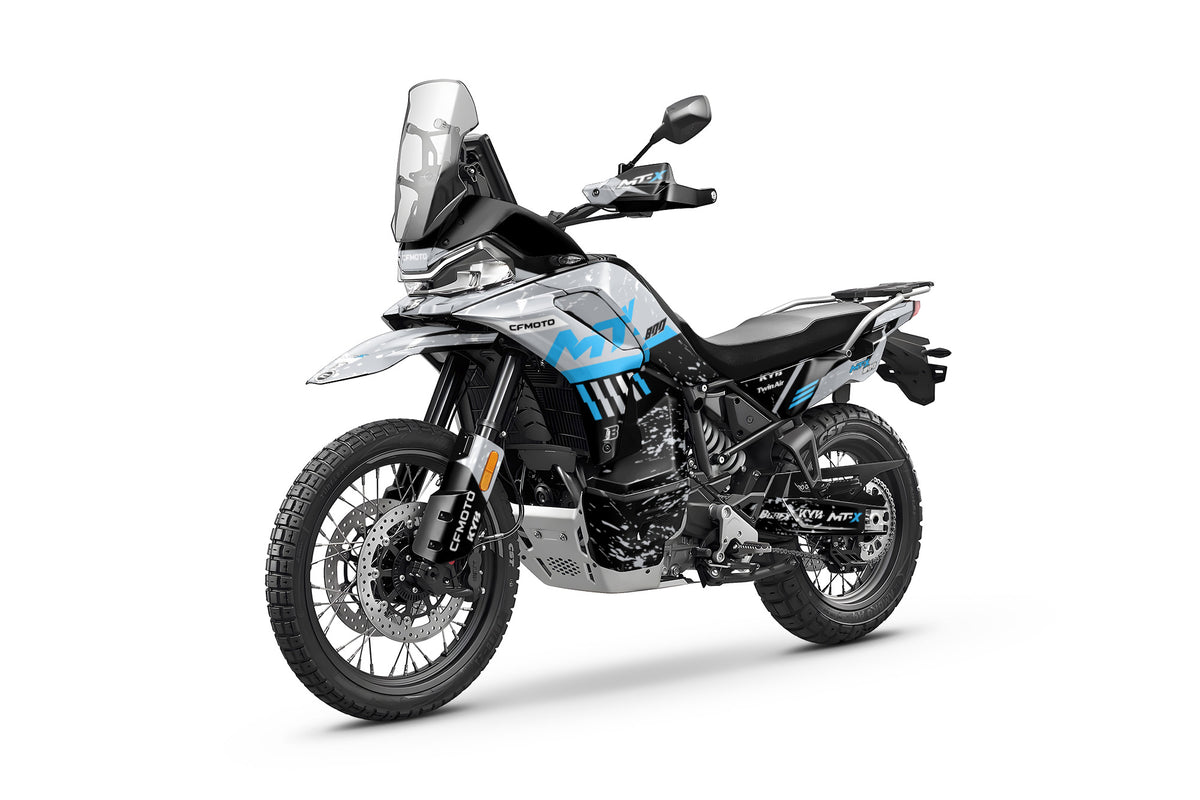 CF MOTO MT-X 800-1000 FULL GRAPHICS KIT ''DIRTED GREY'' DESIGN