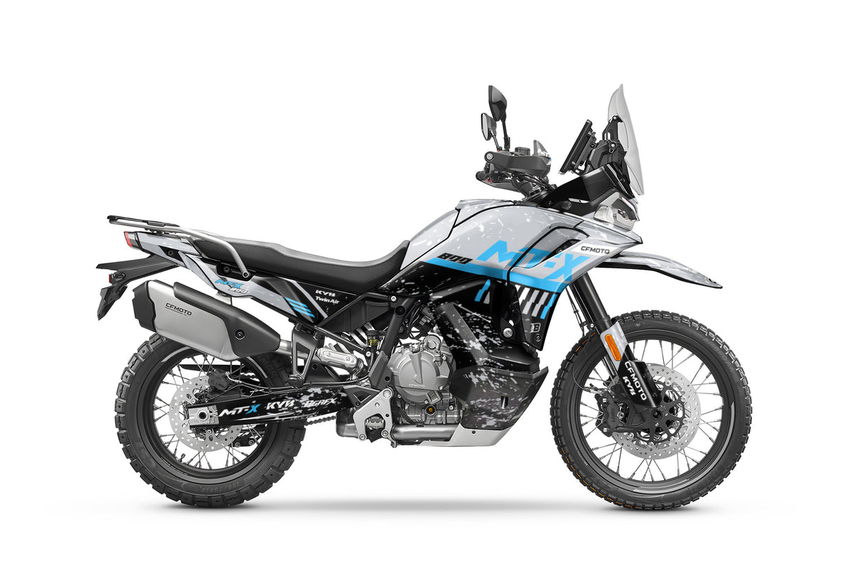CF MOTO MT-X 800-1000 FULL GRAPHICS KIT ''DIRTED GREY'' DESIGN