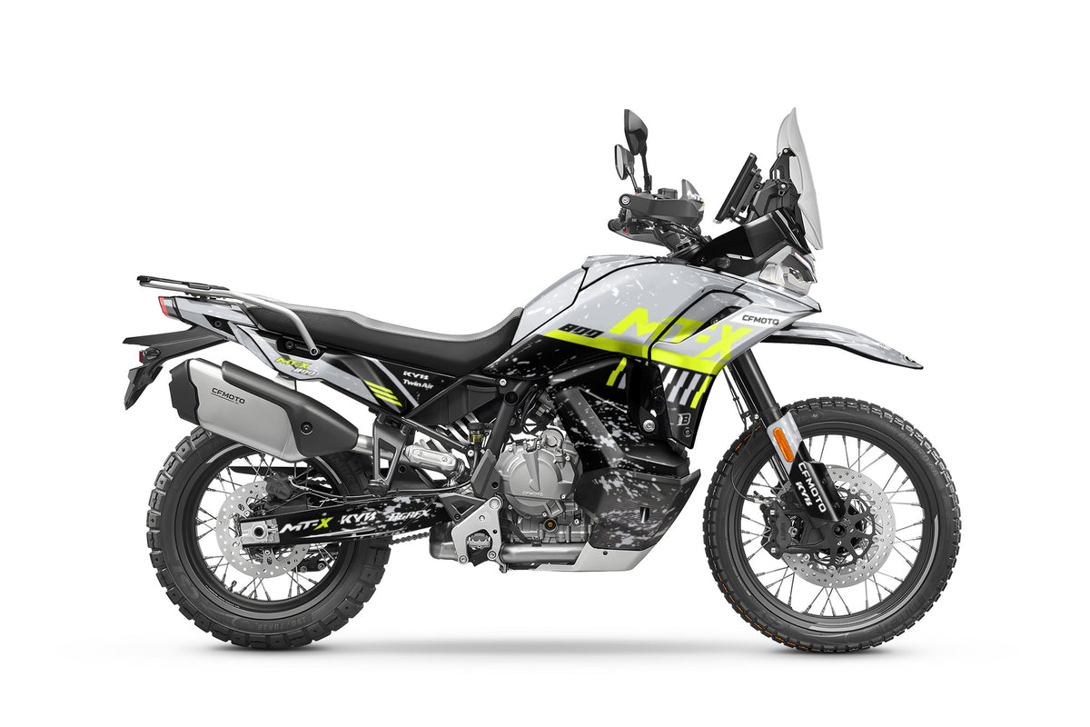 CF MOTO MT-X 800-1000 FULL GRAPHICS KIT ''DIRTED LIME'' DESIGN