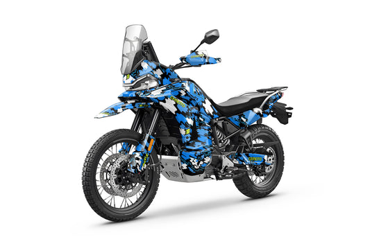 CF MOTO MT-X 800-1000 FULL GRAPHICS KIT ''CAMO V1 BLUE'' DESIGN