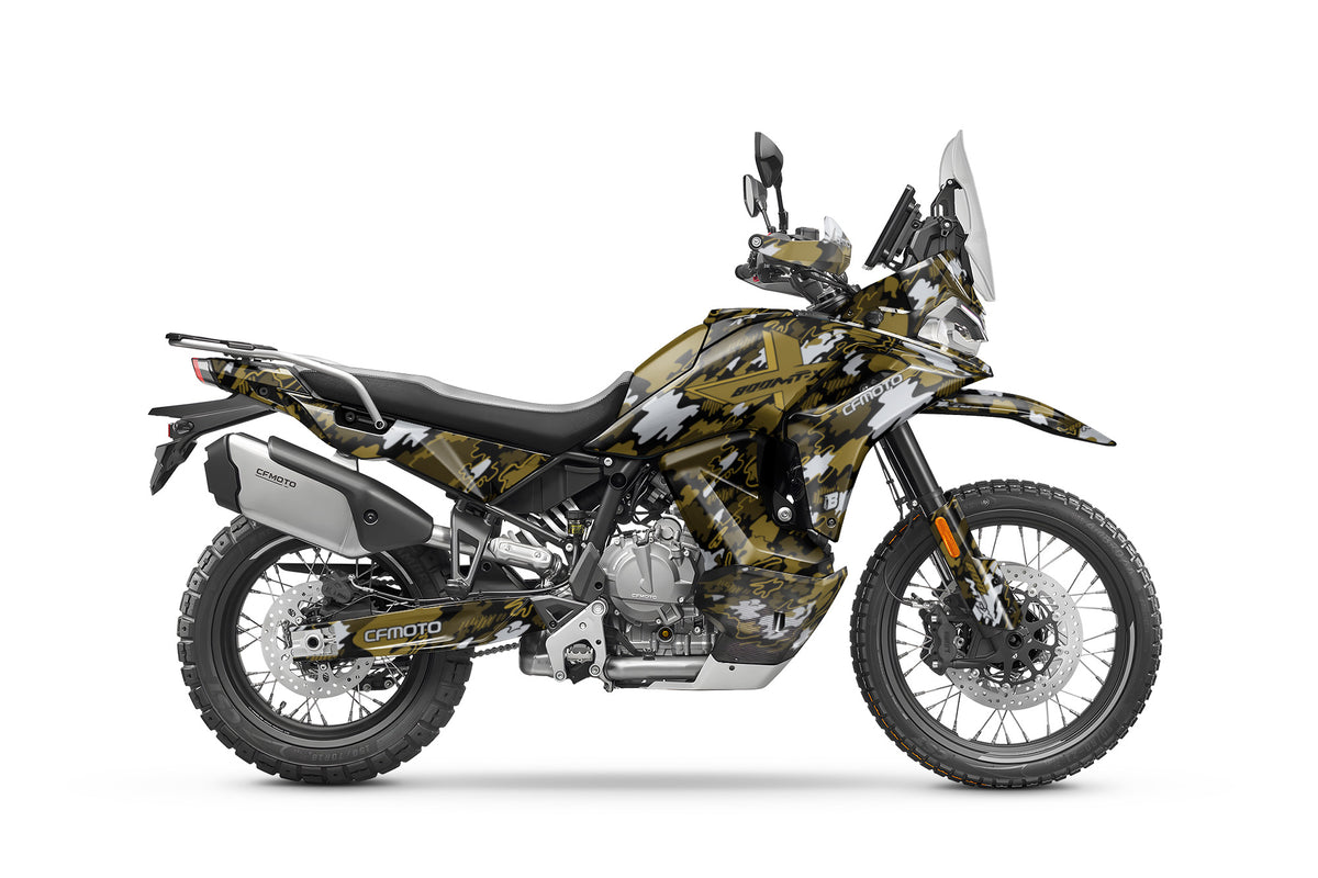 CF MOTO MT-X 800-1000 FULL GRAPHICS KIT ''CAMO V1 BRONZE'' DESIGN