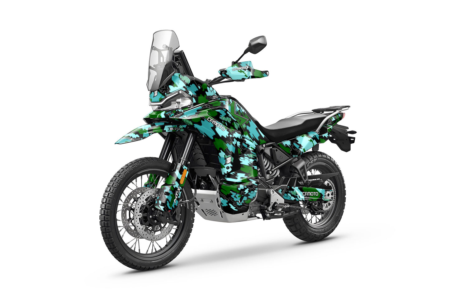 CF MOTO MT-X 800-1000 FULL GRAPHICS KIT ''CAMO V1 GREEN'' DESIGN