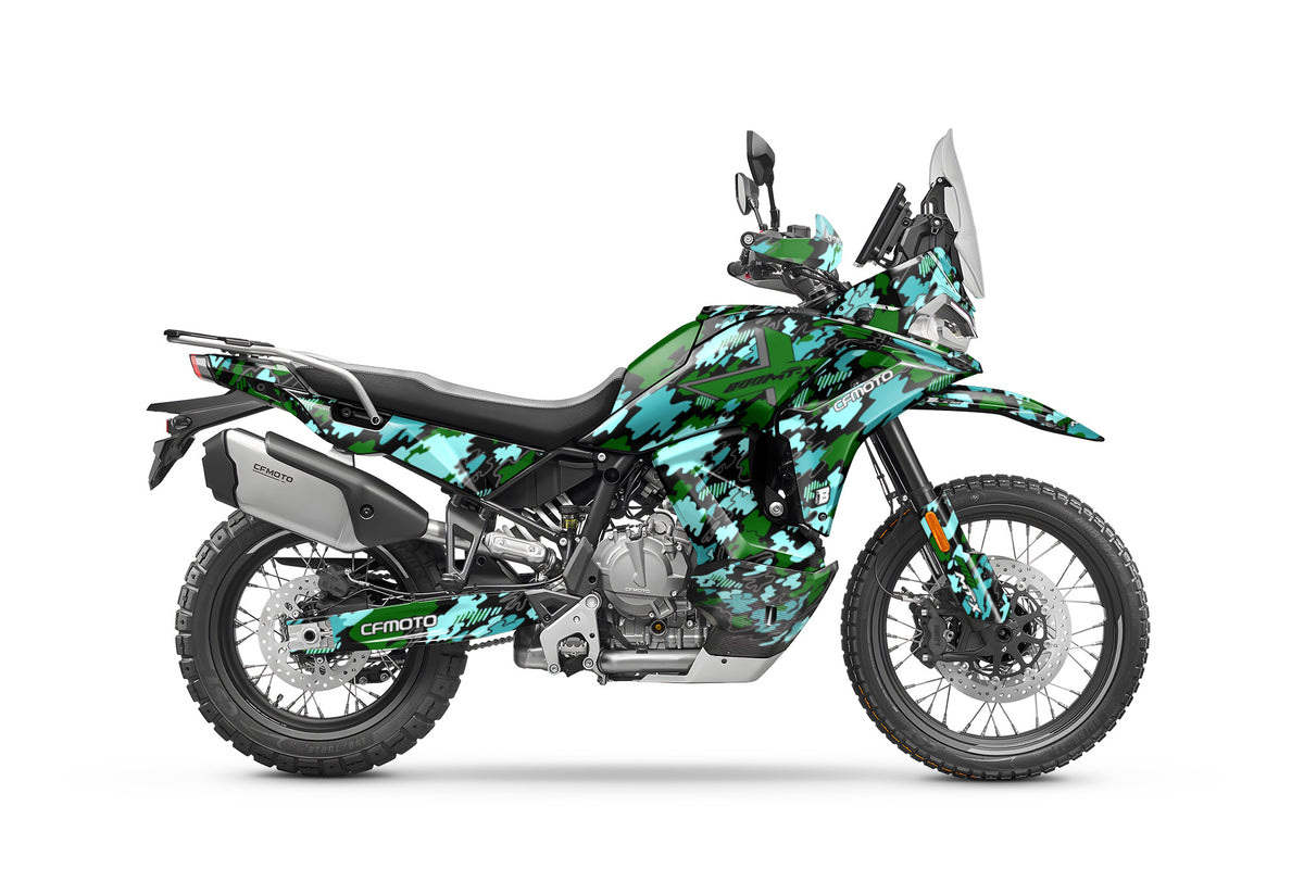 CF MOTO MT-X 800-1000 FULL GRAPHICS KIT ''CAMO V1 GREEN'' DESIGN