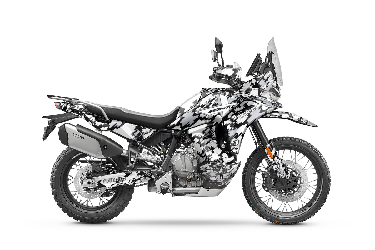 CF MOTO MT-X 800-1000 FULL GRAPHICS KIT ''CAMO V1 WHITE'' DESIGN