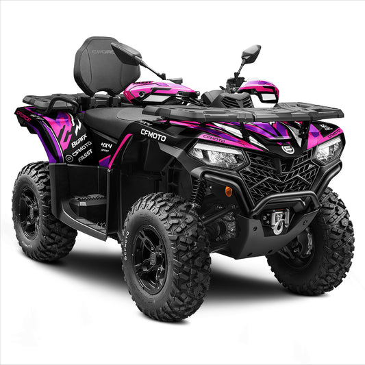 CFMOTO CFORCE 400 520 FULL GRAPHICS KIT ''TANTRUM PINK'' DESIGN