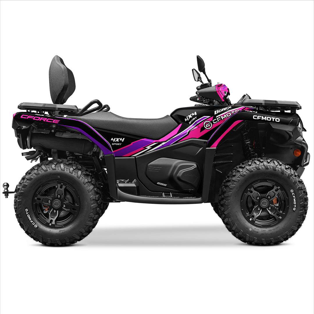 CFMOTO CFORCE 400 520 FULL GRAPHICS KIT ''TANTRUM PINK'' DESIGN