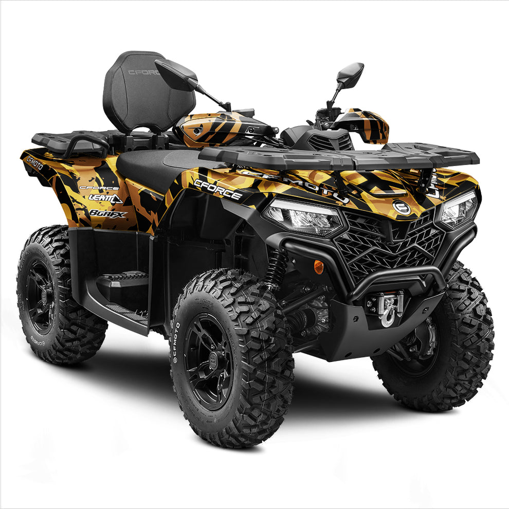 CFMOTO CFORCE 400 520 FULL GRAPHICS KIT ''CAMED BROWN'' DESIGN – bling ...