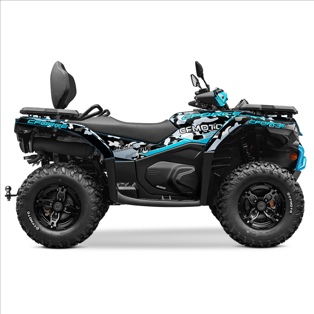 CFMOTO CFORCE 400 520 FULL GRAPHICS KIT ''CAMO BLUE'' DESIGN – bling ...