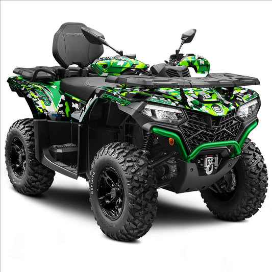 CFMOTO CFORCE 400 520 FULL GRAPHICS KIT ''CAMO GREEN'' DESIGN