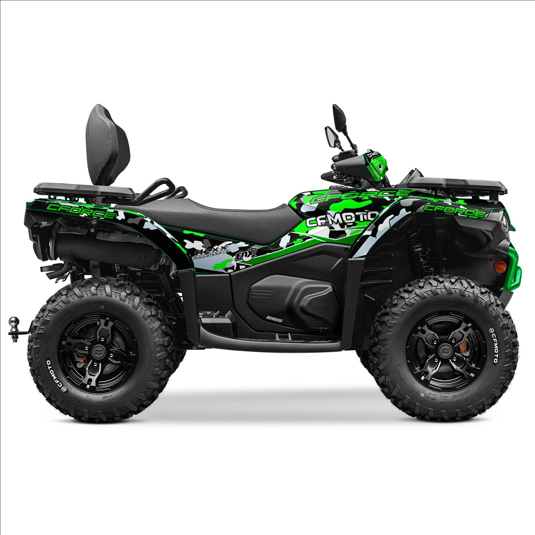 CFMOTO CFORCE 400 520 FULL GRAPHICS KIT ''CAMO GREEN'' DESIGN