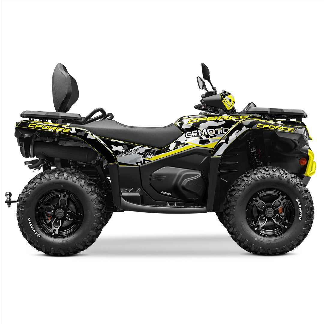 CFMOTO CFORCE 400 520 FULL GRAPHICS KIT ''CAMO YELLOW'' DESIGN – bling ...