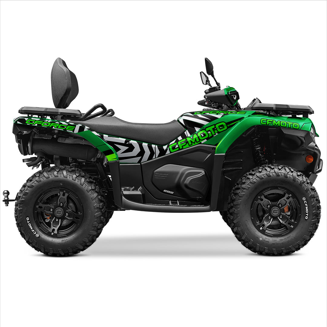 CFMOTO CFORCE 400 520 FULL GRAPHICS KIT ''PULSED GREEN'' DESIGN – bling ...