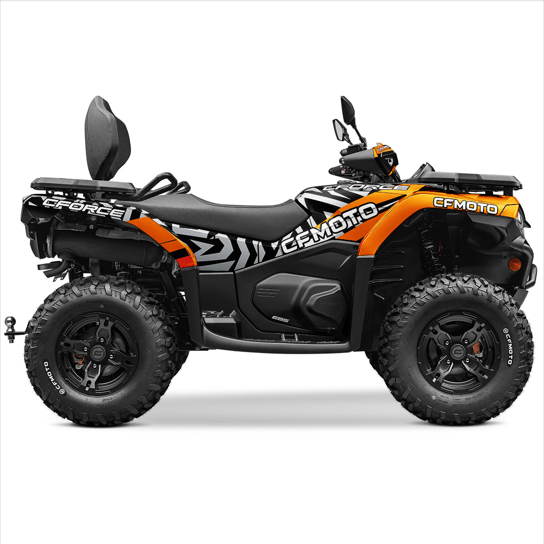CFMOTO CFORCE 400 520 FULL GRAPHICS KIT ''PULSED ORANGE'' DESIGN ...