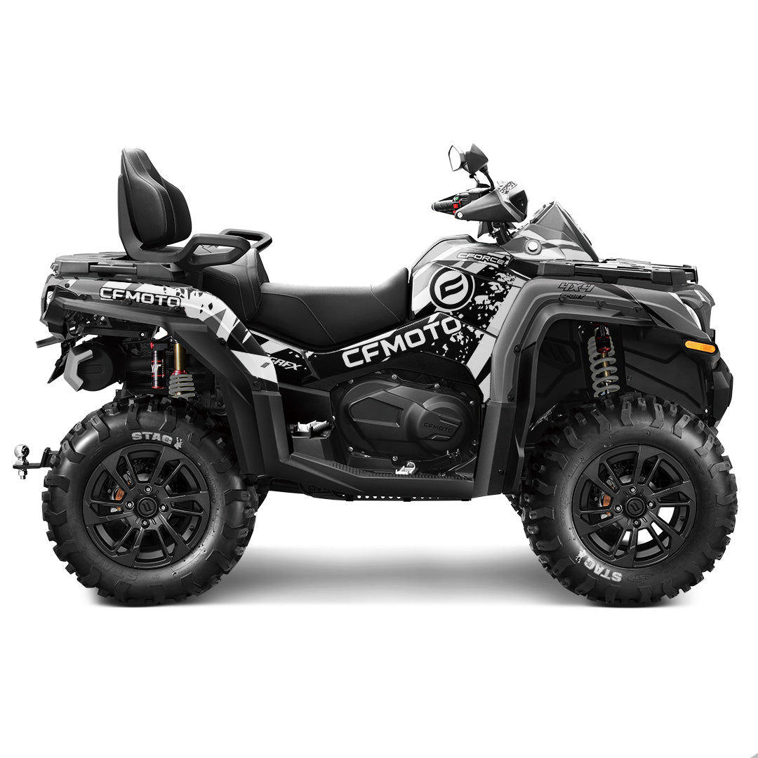 CFMOTO CFORCE G2 FULL GRAPHICS KIT ''SHRED B&W'' DESIGN