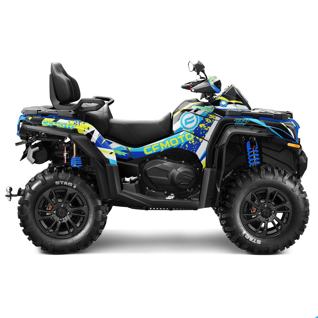 CFMOTO CFORCE G2 FULL GRAPHICS KIT ''SHRED BLUE'' DESIGN