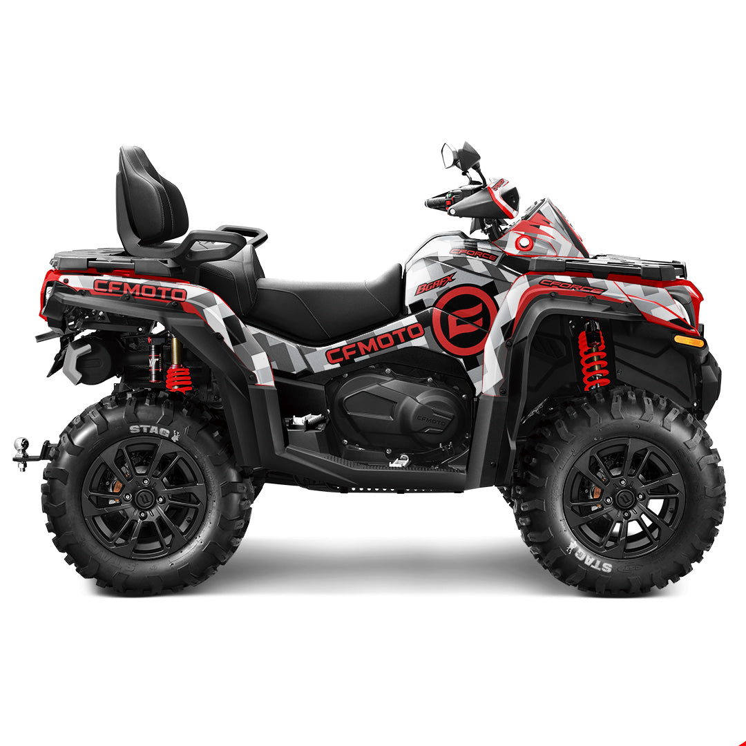 CFMOTO CFORCE G2 FULL GRAPHICS KIT ''CAMO V2 RED'' DESIGN