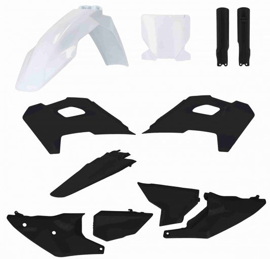 FULL KIT PLASTICS HUSQVARNA TC/FC 2023-2024 - WHITE/BLACK