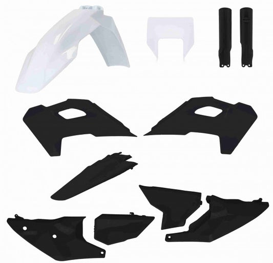 FULL KIT PLASTICS HUSQVARNA TE/FE 2024-2025 - WHITE/BLACK