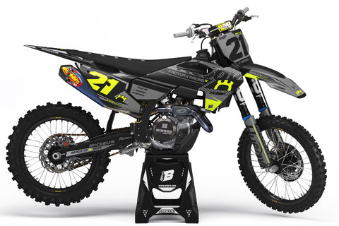 FULL GRAPHICS KIT FOR HUSQVARNA ''ACE FLUO'' DESIGN