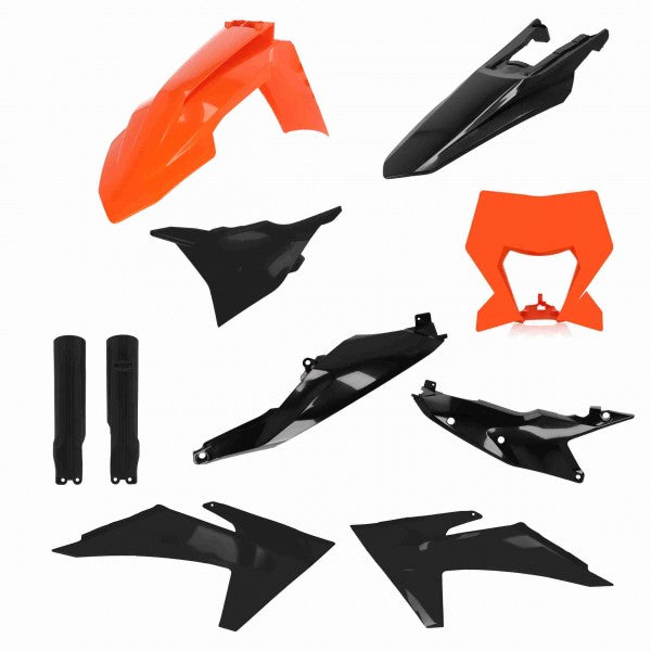 FULL KIT PLASTIC KTM EXC/XCW 2024 - ORANGE/BLACK