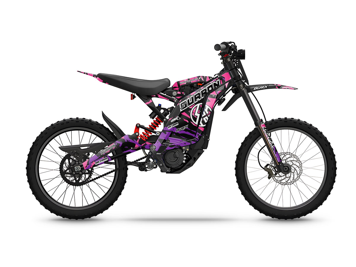 SURRON FULL GRAPHICS KIT ''CAMED PINK'' DESIGN – bling graphix