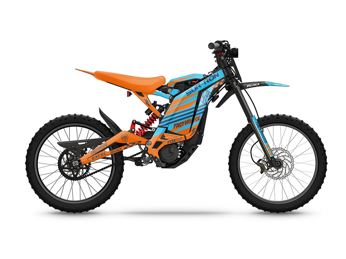 SURRON FULL GRAPHICS KIT ''FINISH ORANGE'' DESIGN – bling graphix