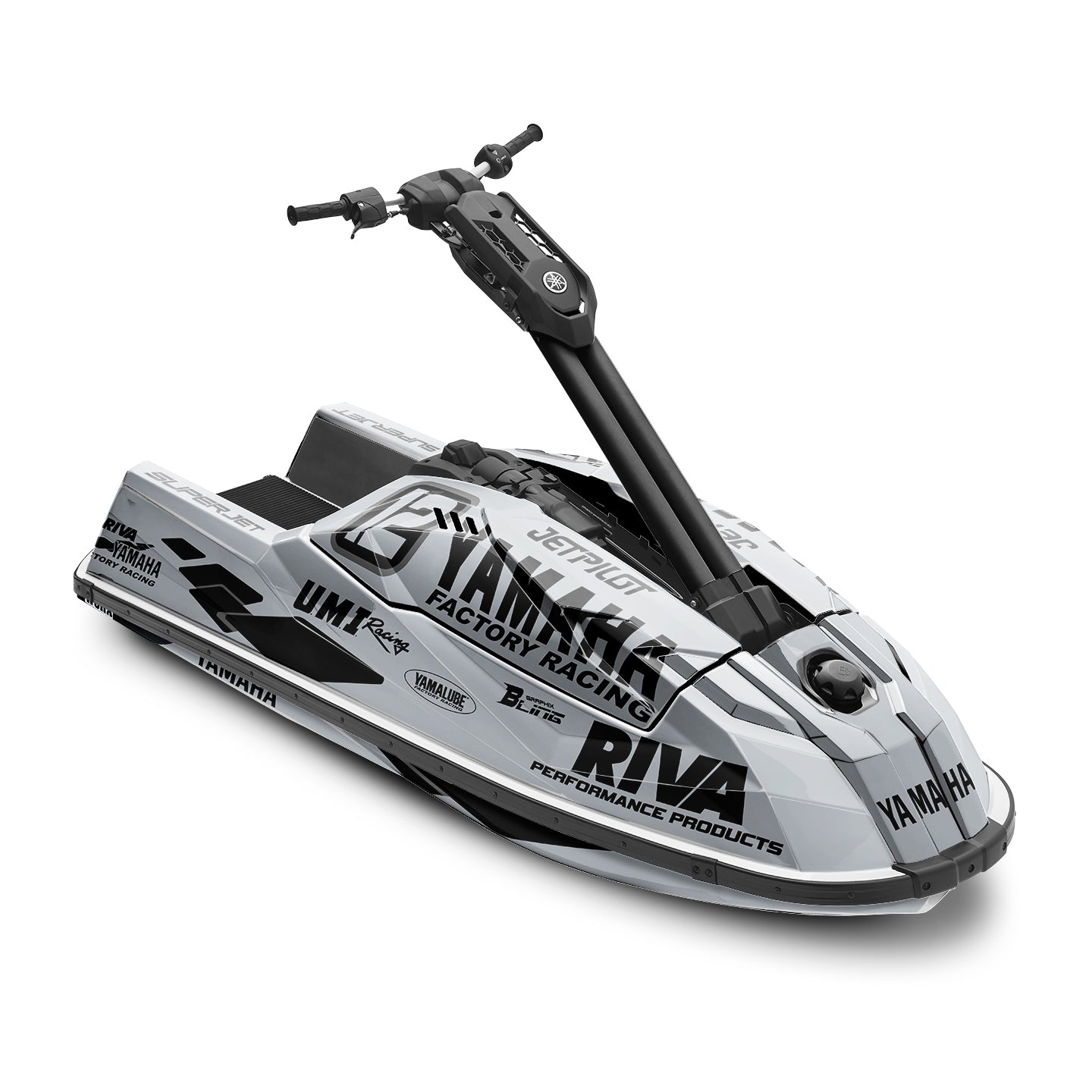 YAMAHA SUPER JET FULL GRAPHICS KIT "70TH ANNIVERSARY GREY" DESIGN